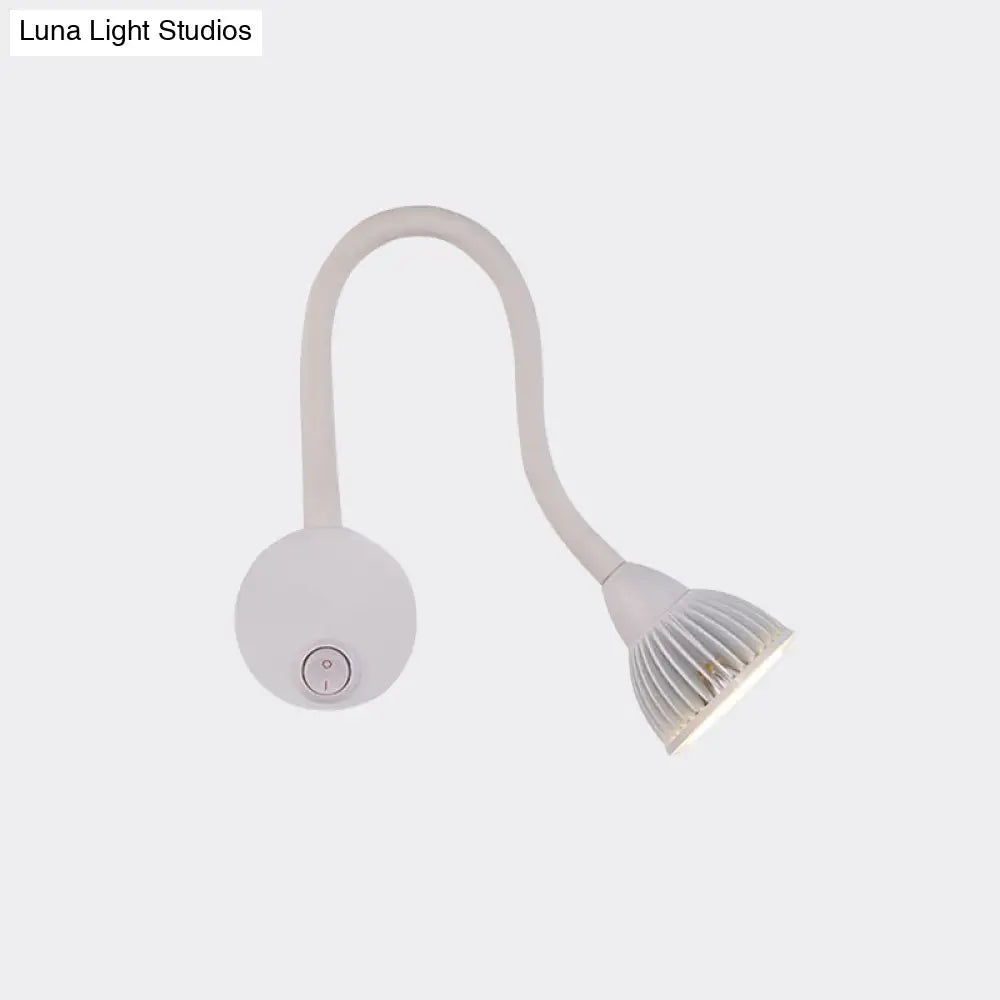 DecorBites™ Modern Dome Aluminum LED Wall Sconce Light with Adjustable Warm/White Lighting - Switch Optional