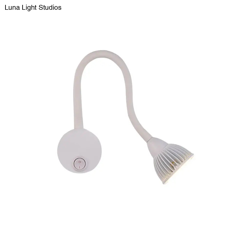 DecorBites™ Modern Dome Aluminum LED Wall Sconce Light with Adjustable Warm/White Lighting - Switch Optional