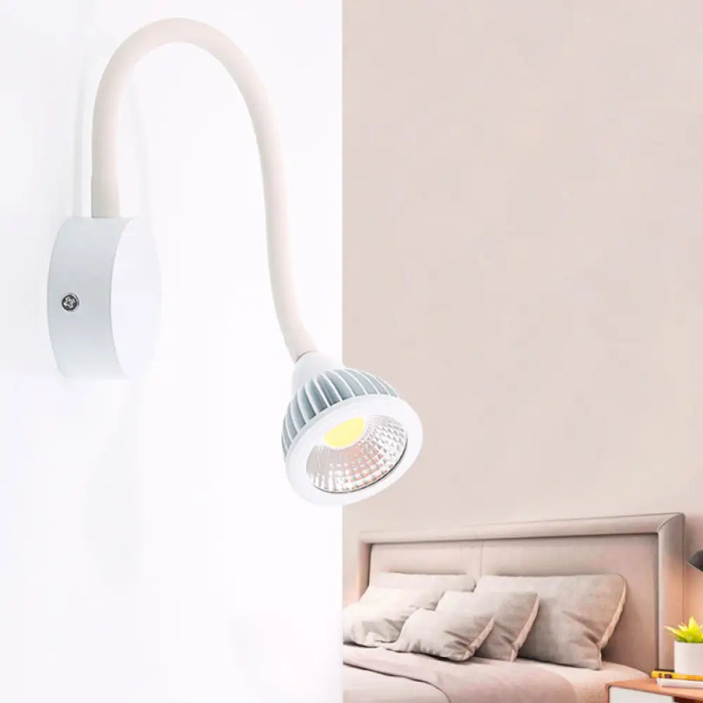 DecorBites™ Modern Dome Aluminum LED Wall Sconce Light with Adjustable Warm/White Lighting - Switch Optional