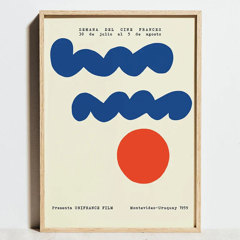 DecorBites™ Modern Geometric Bauhaus Canvas Wall Art