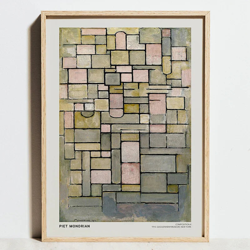 DecorBites™ Modern Geometric Bauhaus Canvas Wall Art