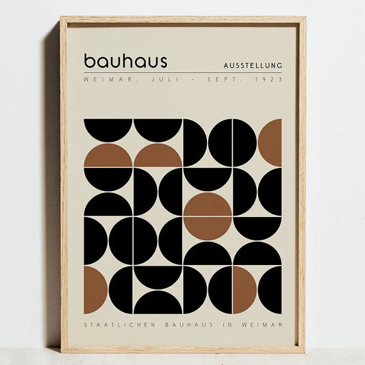 DecorBites™ Modern Geometric Bauhaus Exhibition Posters Canvas Art