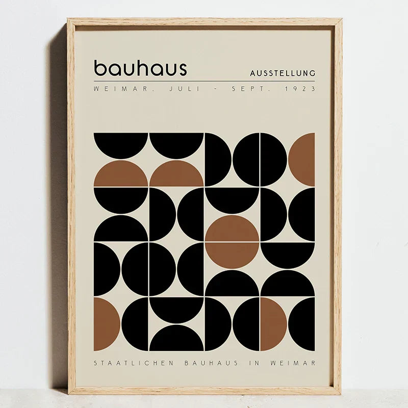 DecorBites™ Modern Geometric Bauhaus Exhibition Posters - Wall Art
