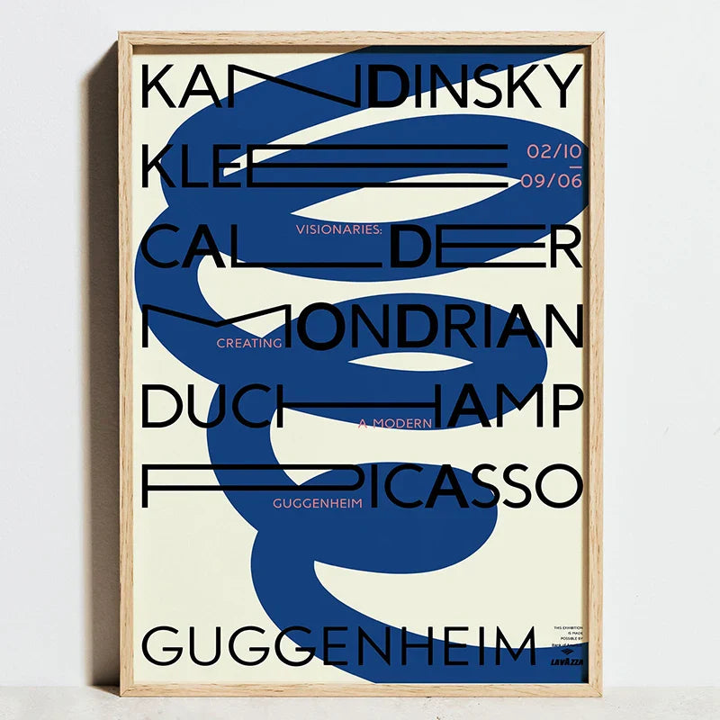 DecorBites™ Modern Geometric Bauhaus Wall Art Print