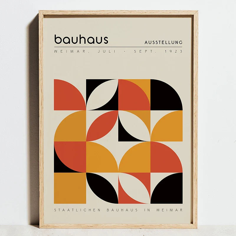 DecorBites™ Modern Geometric Bauhaus Wall Art Print