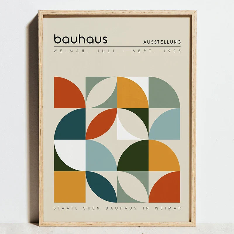 DecorBites™ Modern Geometric Bauhaus Wall Art Prints