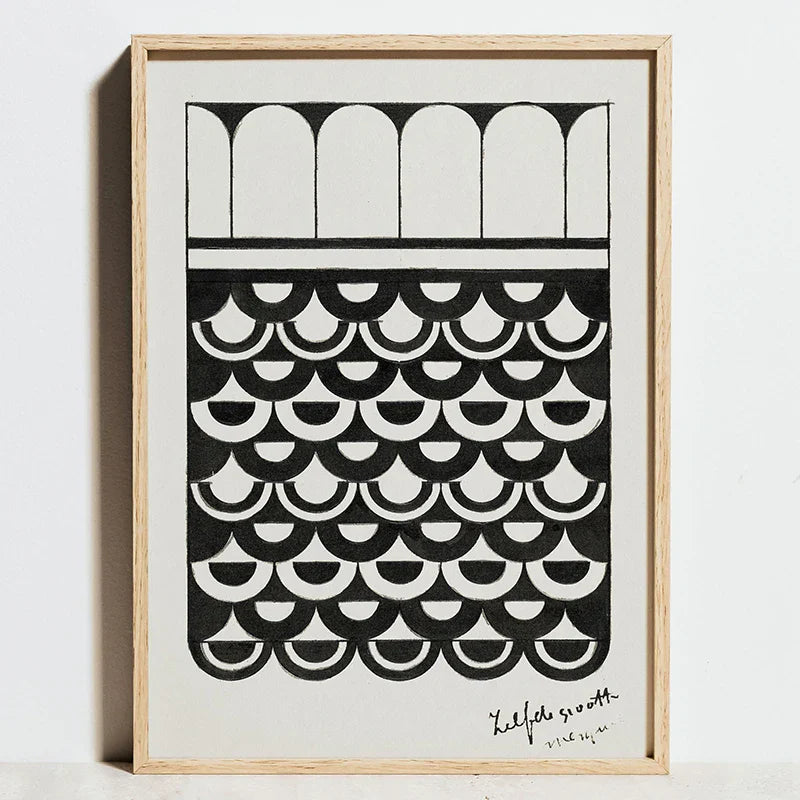 DecorBites™ Modern Geometric Bauhaus Wall Art Prints