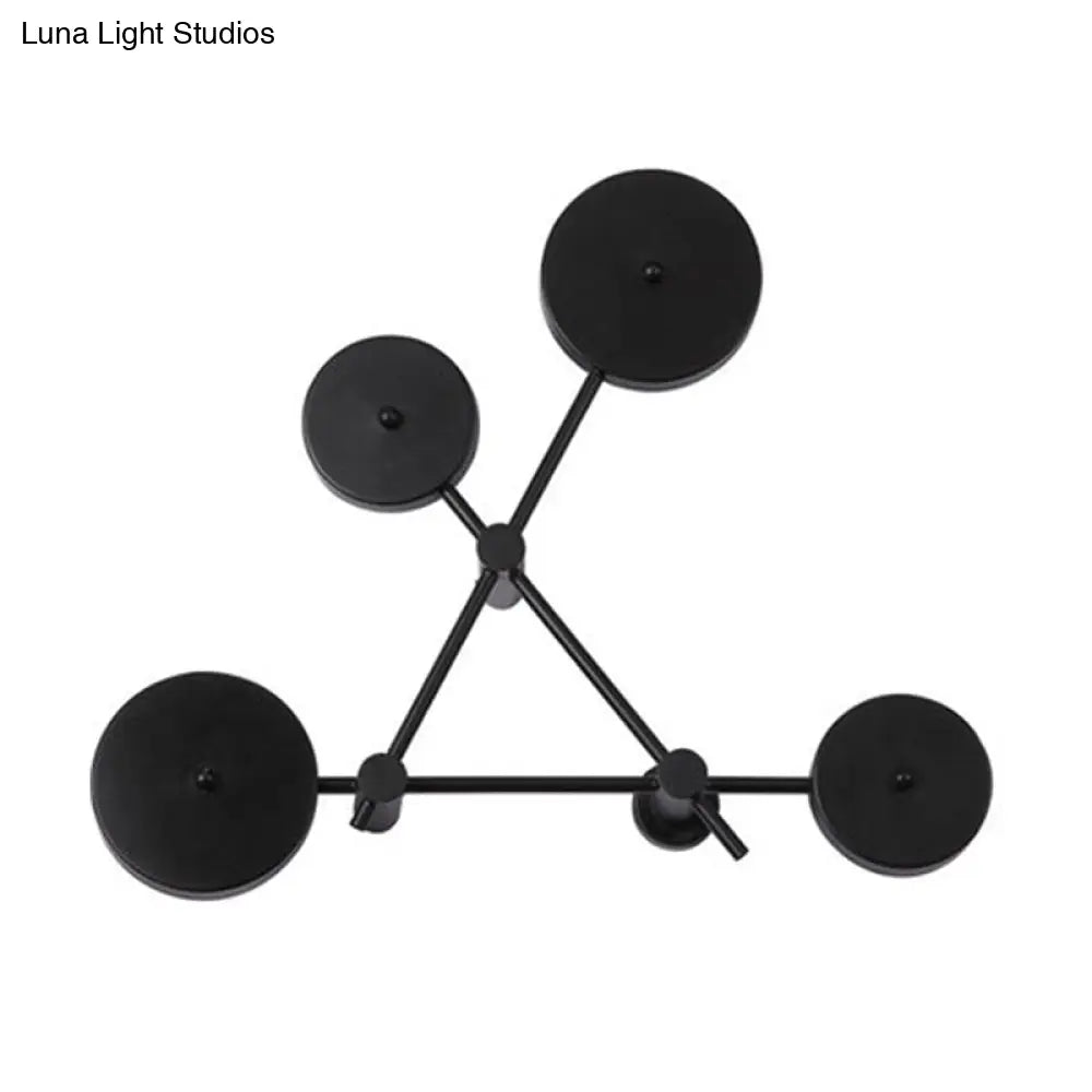 DecorBites™ Modern Geometric LED Wall Light Fixture for Living Room - Metallic Wall Mounted Lamp