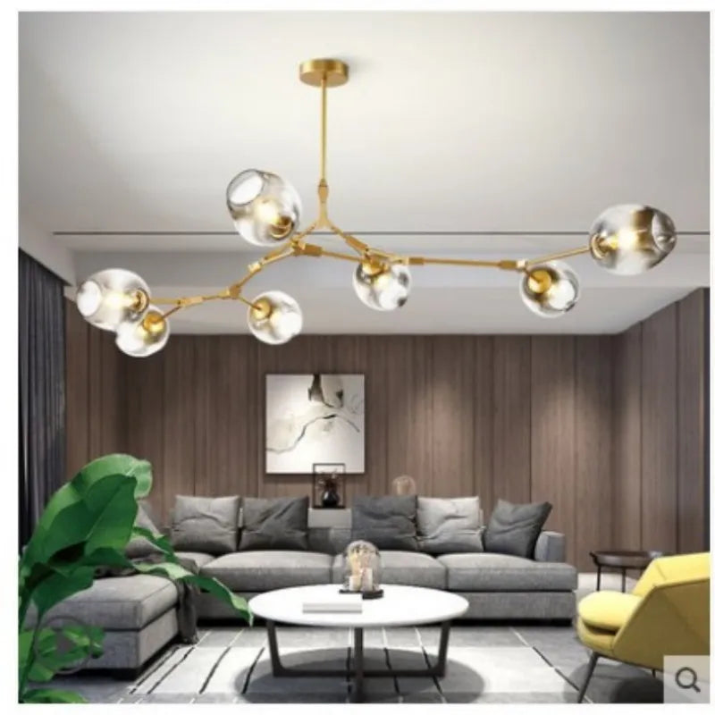 DecorBites™ Modern Glass Ball LED Chandelier - Home Decor