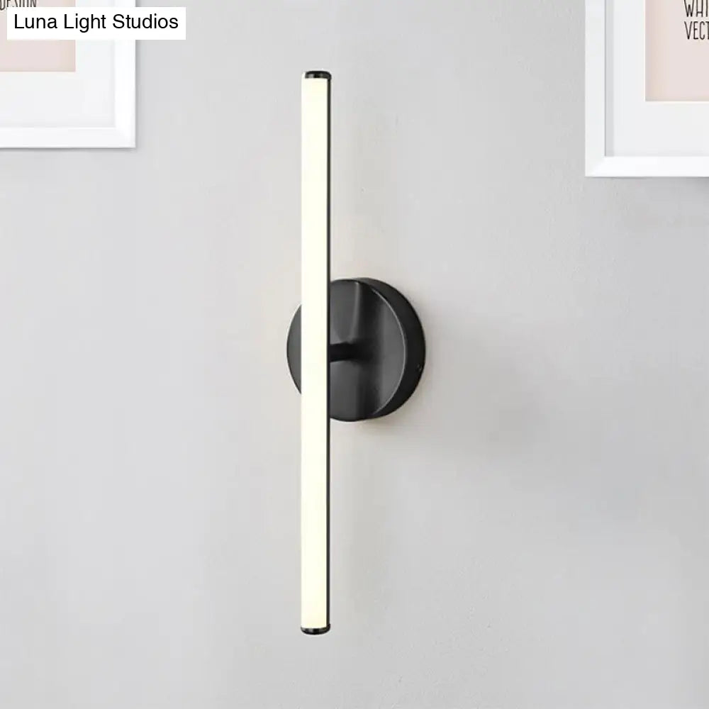 DecorBites™ Modern Gold and Black LED Wall Sconce for Bathrooms