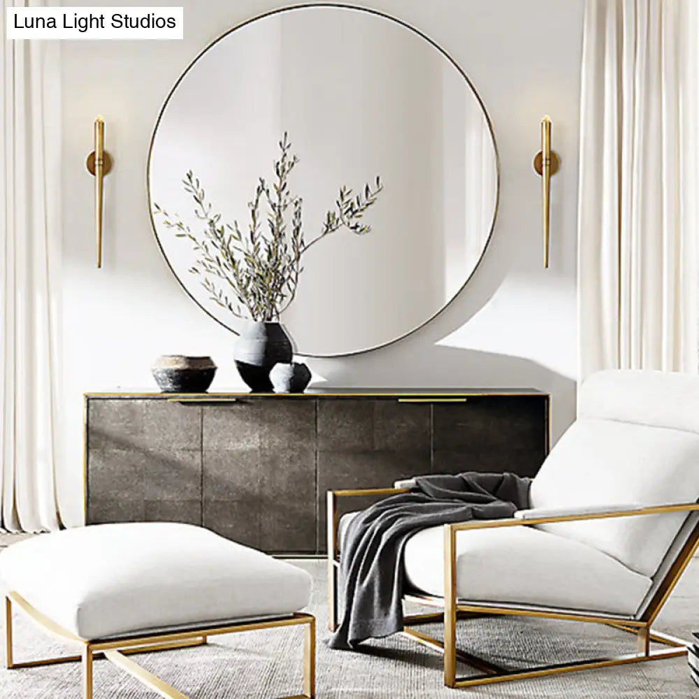 DecorBites™ Modern Gold Linear LED Wall Lamp for Stylish Living Room Lighting