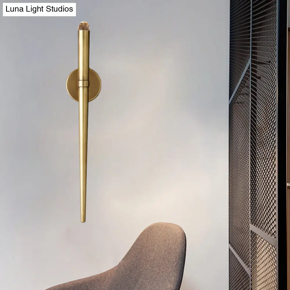 DecorBites™ Modern Gold Linear LED Wall Lamp for Stylish Living Room Lighting