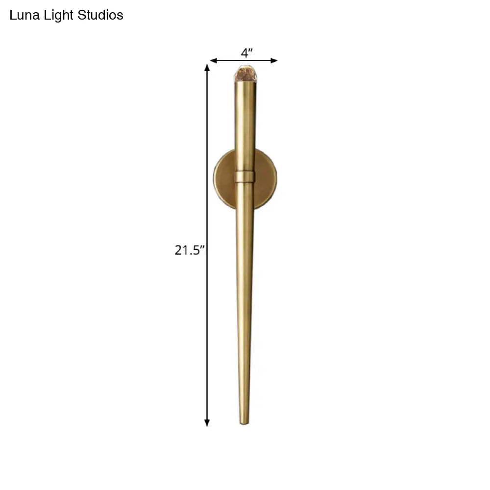 DecorBites™ Modern Gold Linear LED Wall Lamp for Stylish Living Room Lighting