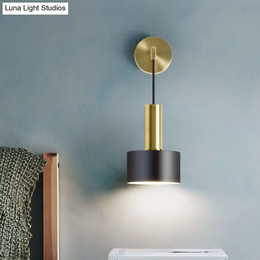 DecorBites™ Modern Grenade Shaped Wall Lamp - Metallic Single Bedside Lighting Fixture
