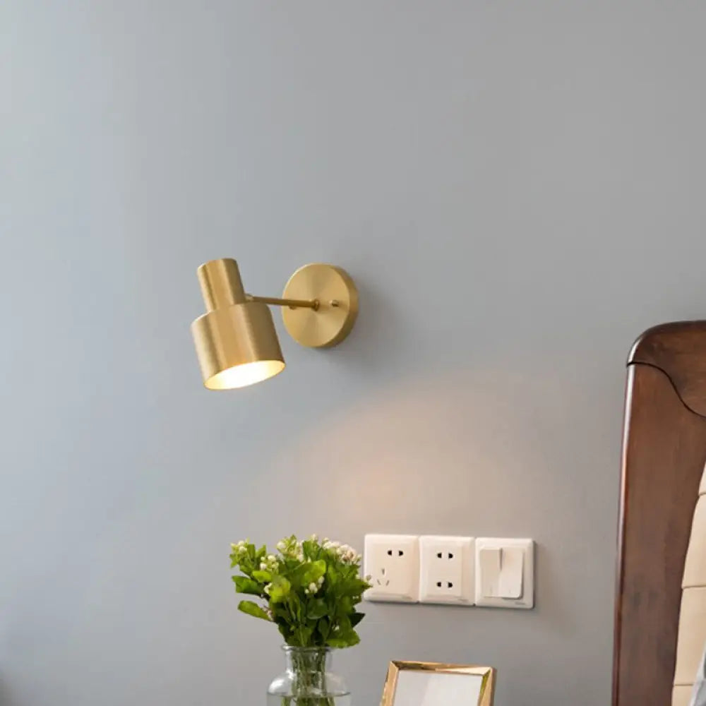 DecorBites™ Modern Grenade Shaped Wall Lamp - Metallic Single Bedside Lighting Fixture