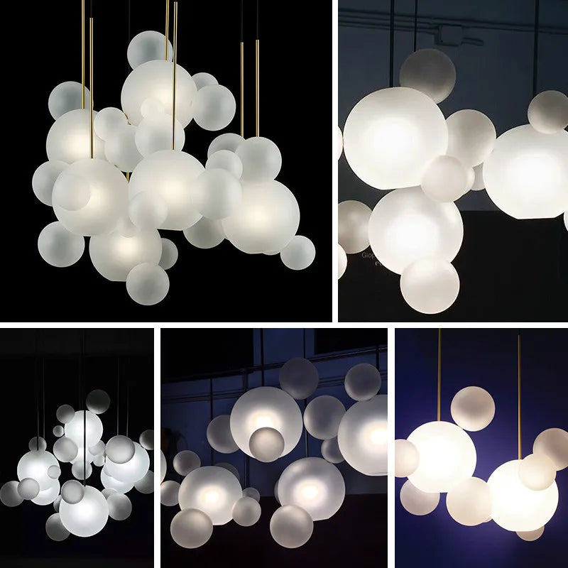 DecorBites™ Modern LED Bubble Chandelier for Home