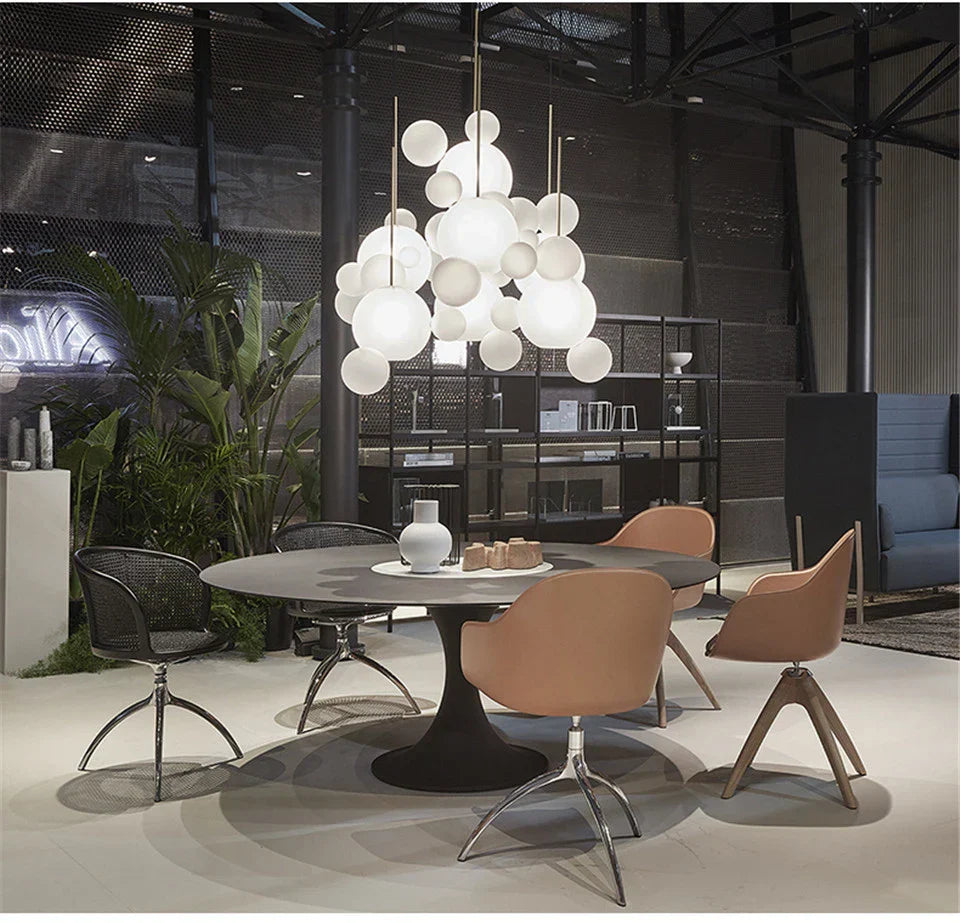 DecorBites™ Modern LED Bubble Chandelier for Home