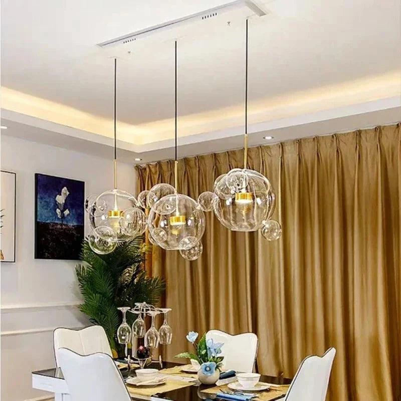 DecorBites™ Modern LED Bubble Chandelier for Home