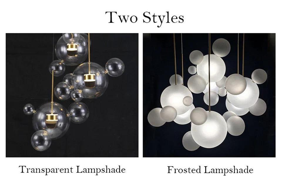 DecorBites™ Modern LED Bubble Chandelier for Home