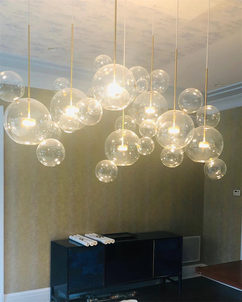 DecorBites™ Modern LED Bubble Chandelier for Home