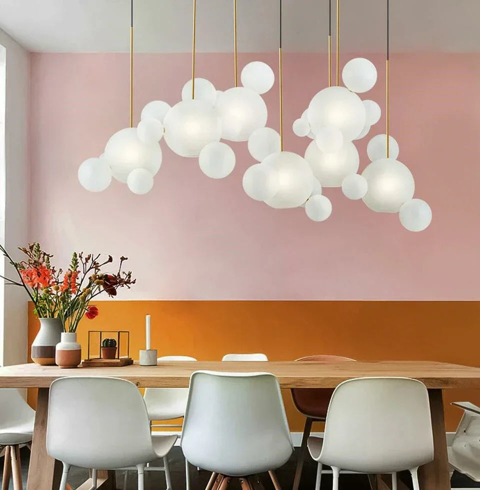 DecorBites™ Modern LED Bubble Chandelier for Home