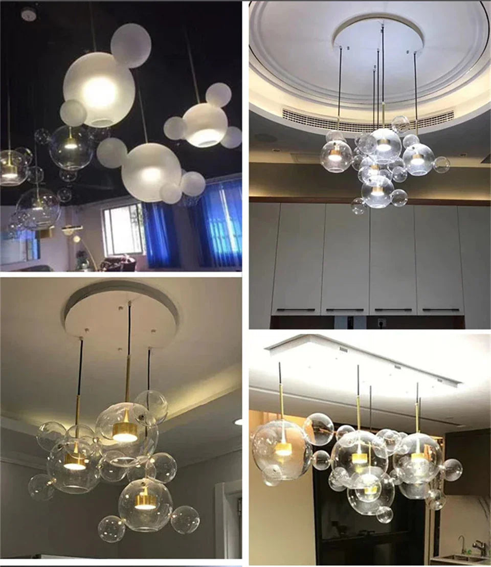 DecorBites™ Modern LED Bubble Chandelier for Home