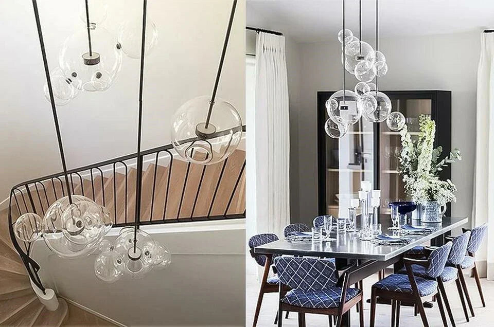 DecorBites™ Modern LED Bubble Chandelier for Home