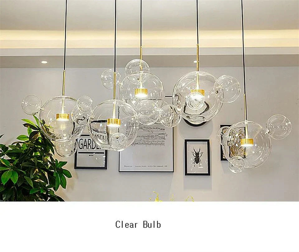 DecorBites™ Modern LED Bubble Chandelier for Home