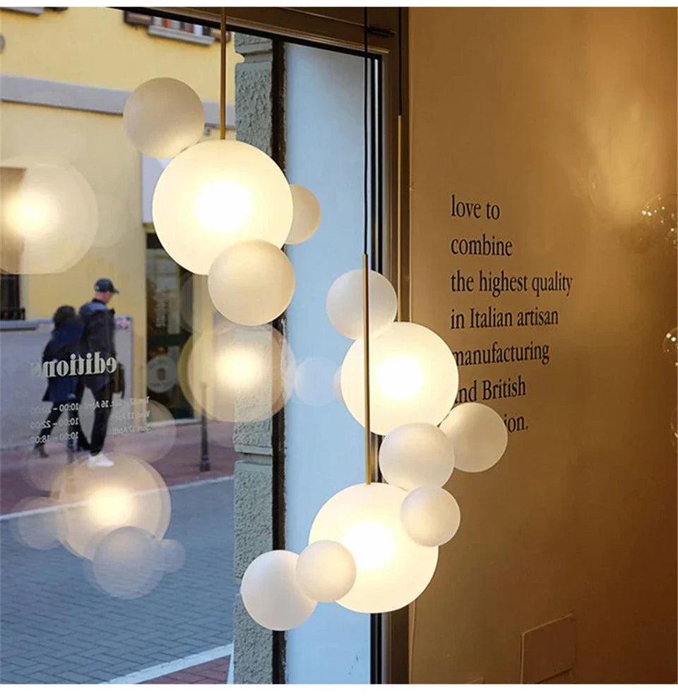 DecorBites™ Modern LED Bubble Chandelier for Home