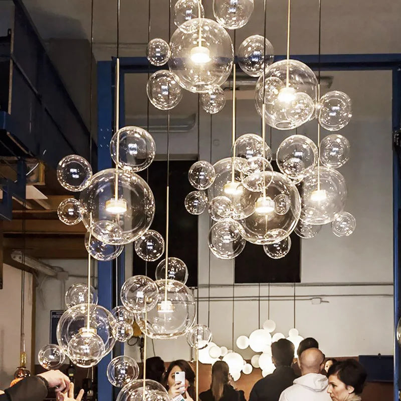 DecorBites™ Modern LED Bubble Chandelier for Home