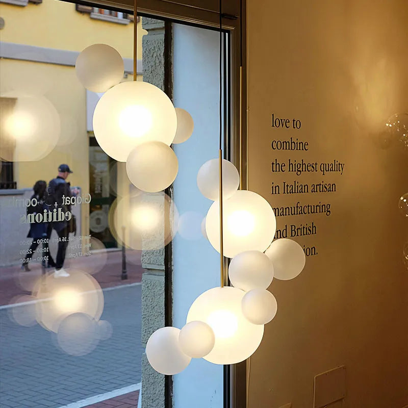DecorBites™ Modern LED Bubble Chandelier for Home