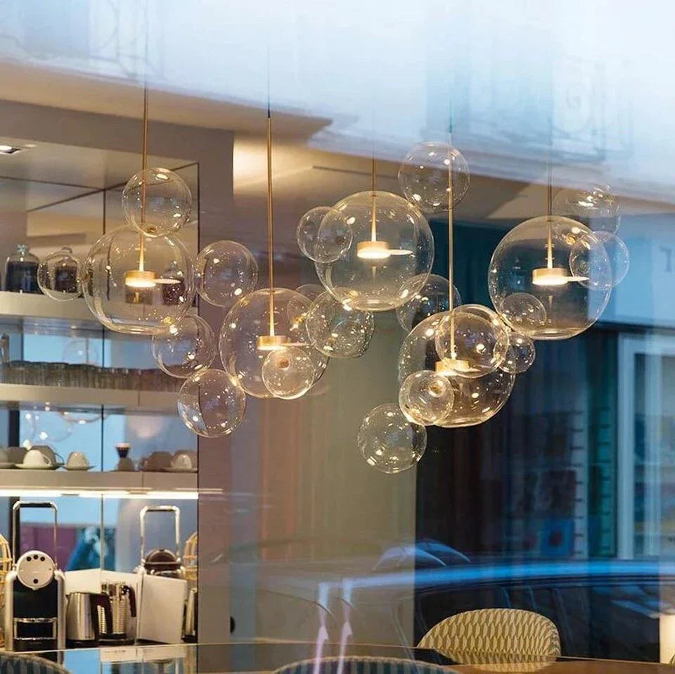 DecorBites™ Modern LED Bubble Chandelier for Home