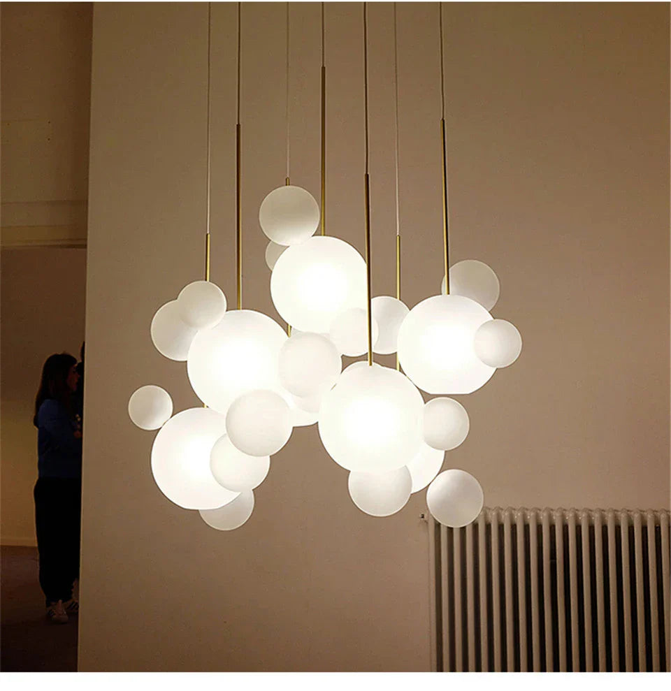 DecorBites™ Modern LED Bubble Chandelier for Home
