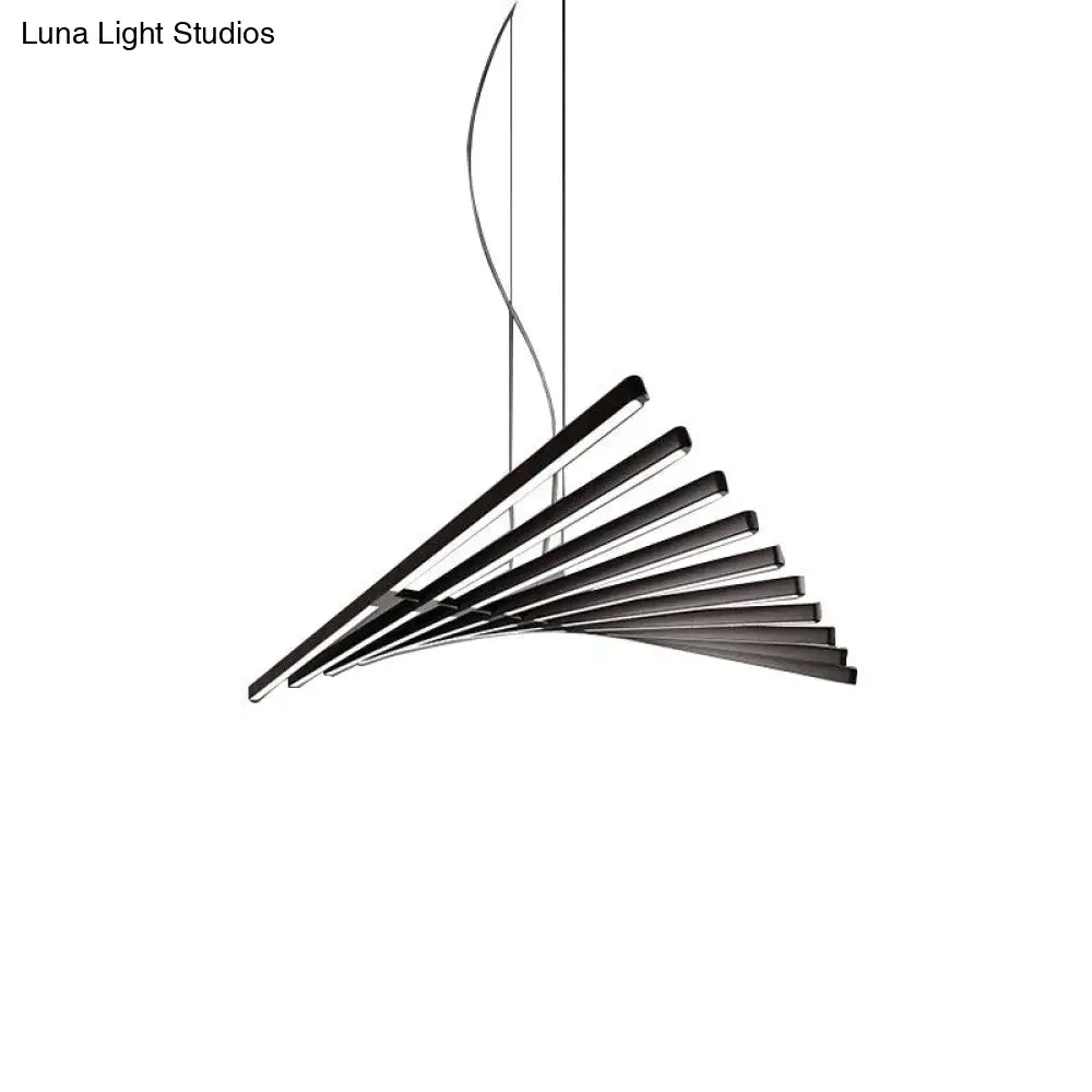DecorBites™ Modern LED Chandelier Lighting Nordic Loft Black White Hanging Pendant Light
