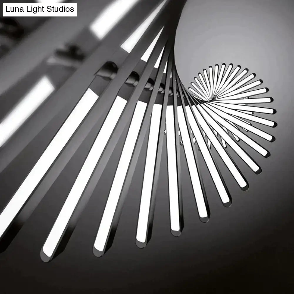 DecorBites™ Modern LED Chandelier Lighting Nordic Loft Black White Hanging Pendant Light