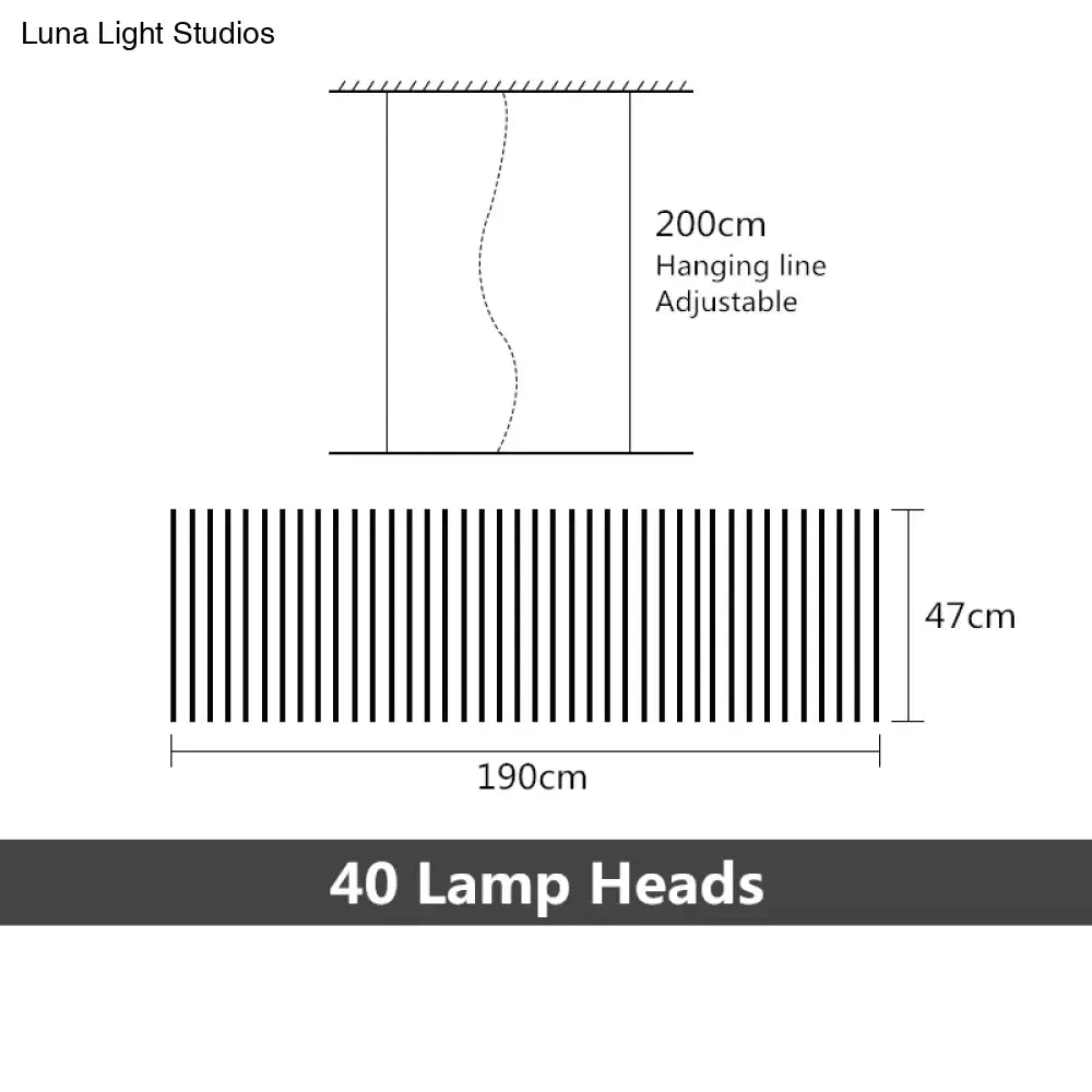 DecorBites™ Modern LED Chandelier Lighting Nordic Loft Black White Hanging Pendant Light