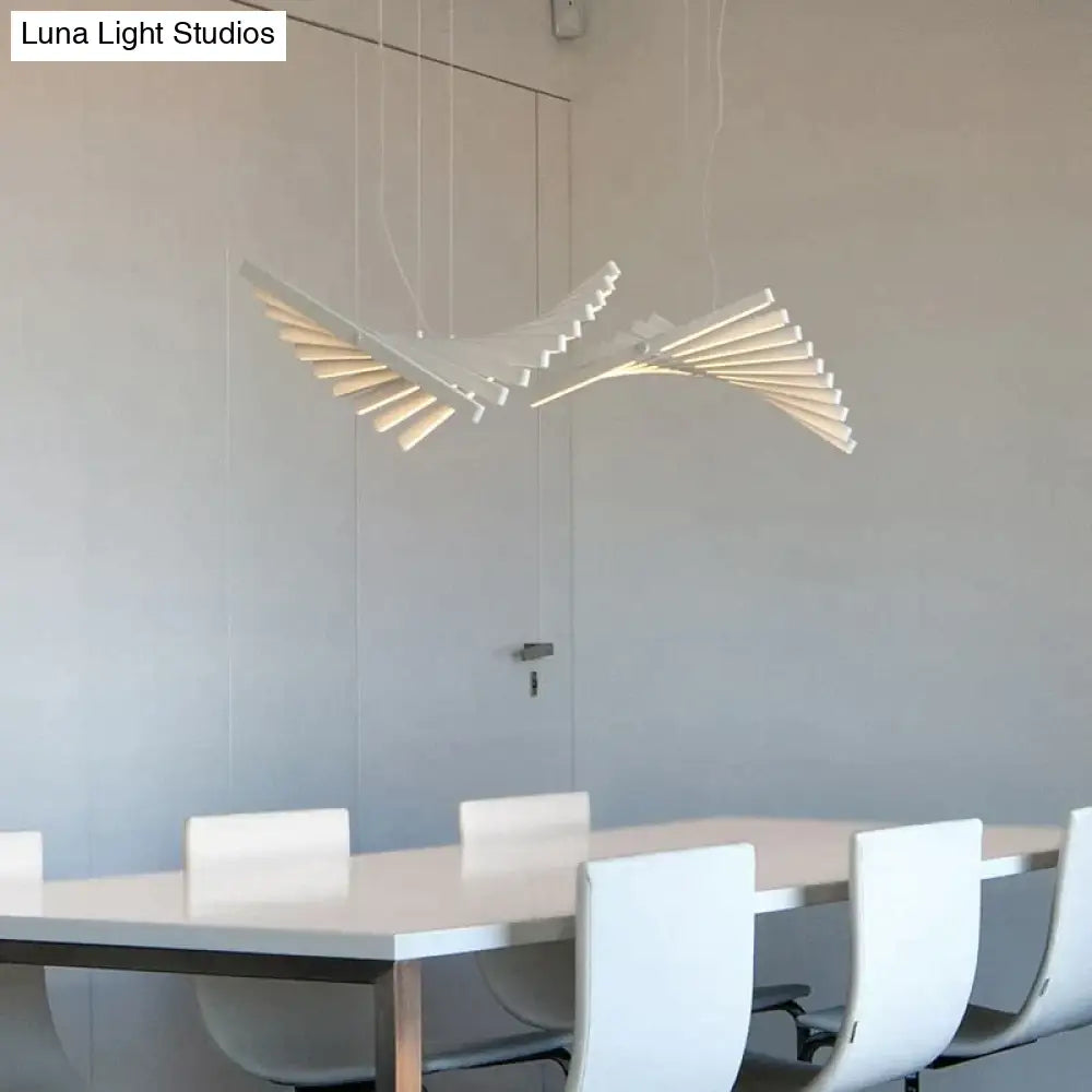 DecorBites™ Modern LED Chandelier Lighting Nordic Loft Black White Hanging Pendant Light