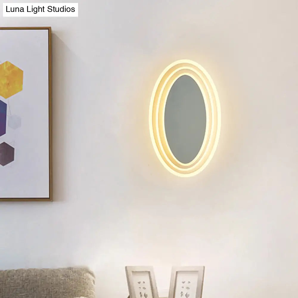 DecorBites™ Modern LED Rotatable Wall Mount Light Fixture in Black/White with Warm/White Lighting