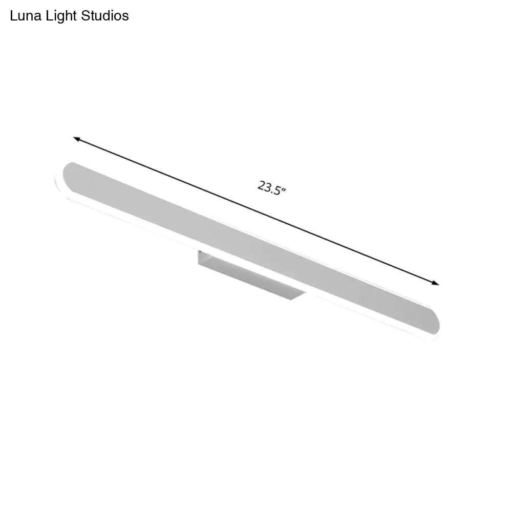DecorBites™ Modern LED Vanity Lamp for White Bathroom Mirror - Available in White/Warm Light, 3 Sizes