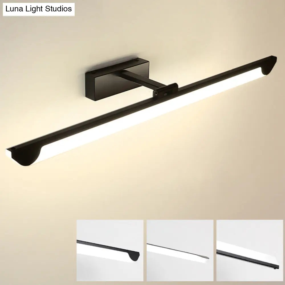 DecorBites™ Modern LED Vanity Light Fixture - Swivelable Linear Acrylic Wall Mount Lamp for Bathrooms
