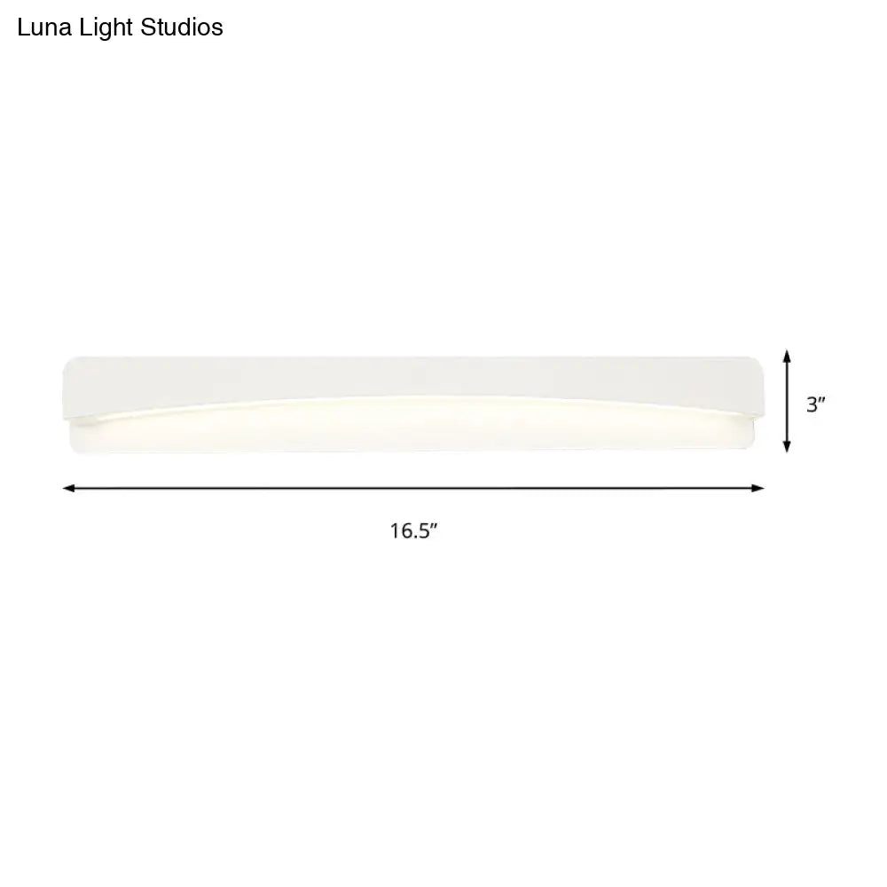 DecorBites™ Modern LED Vanity Light Fixture - Wall Mounted Acrylic Rectangular Design in Natural White Light, 16.5"/20.5"/24.5" Wide