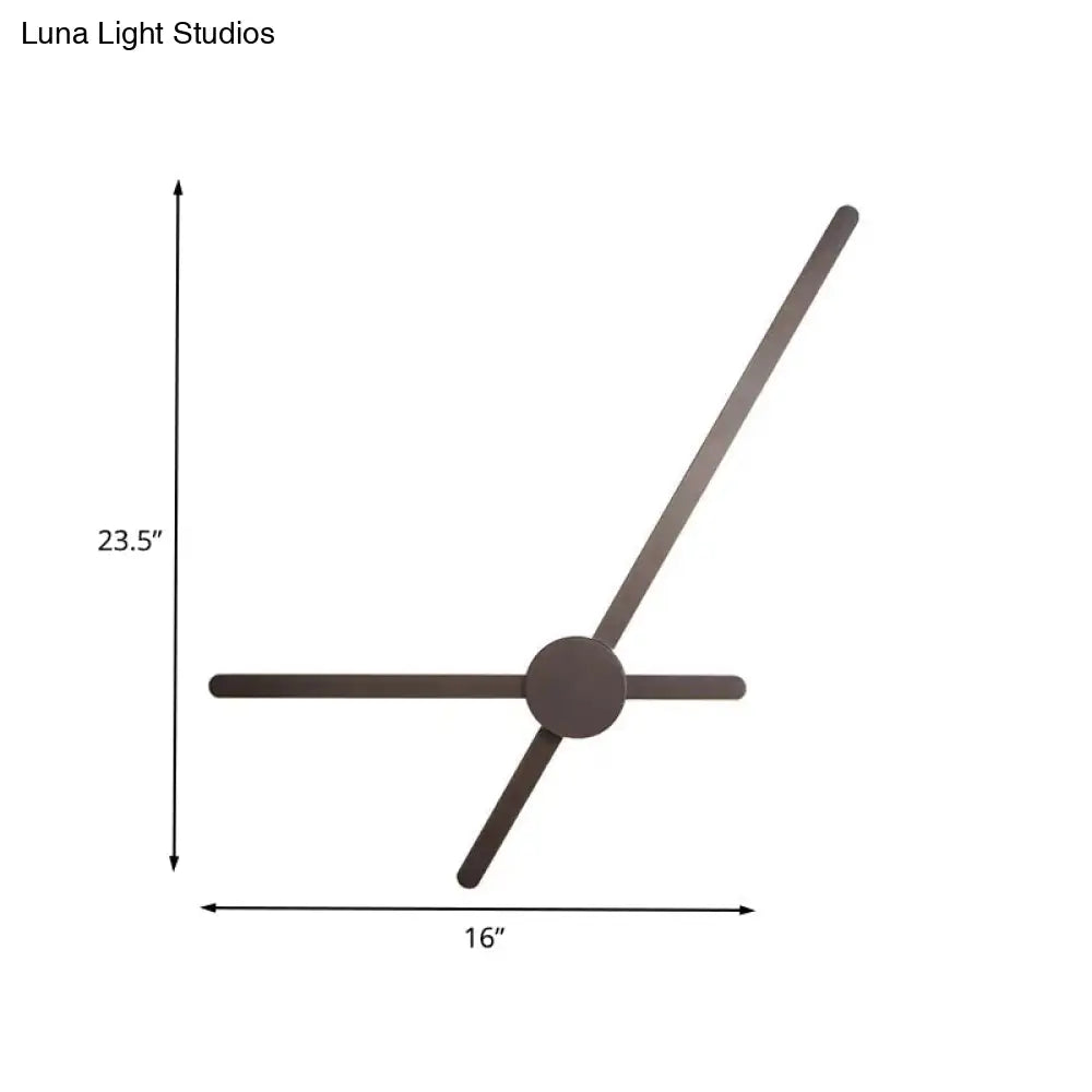 DecorBites™ Modern LED Wall Lamp with Coffee Finish - Perfect Corner Lighting Fixture