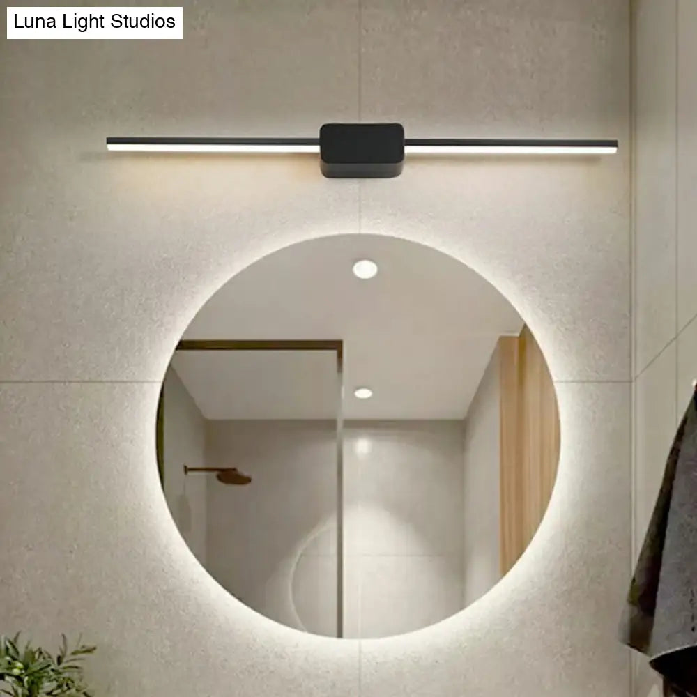 DecorBites™ Modern LED Wall-Mounted Vanity Lamp for Bathroom – Minimalistic Acrylic Pole Design