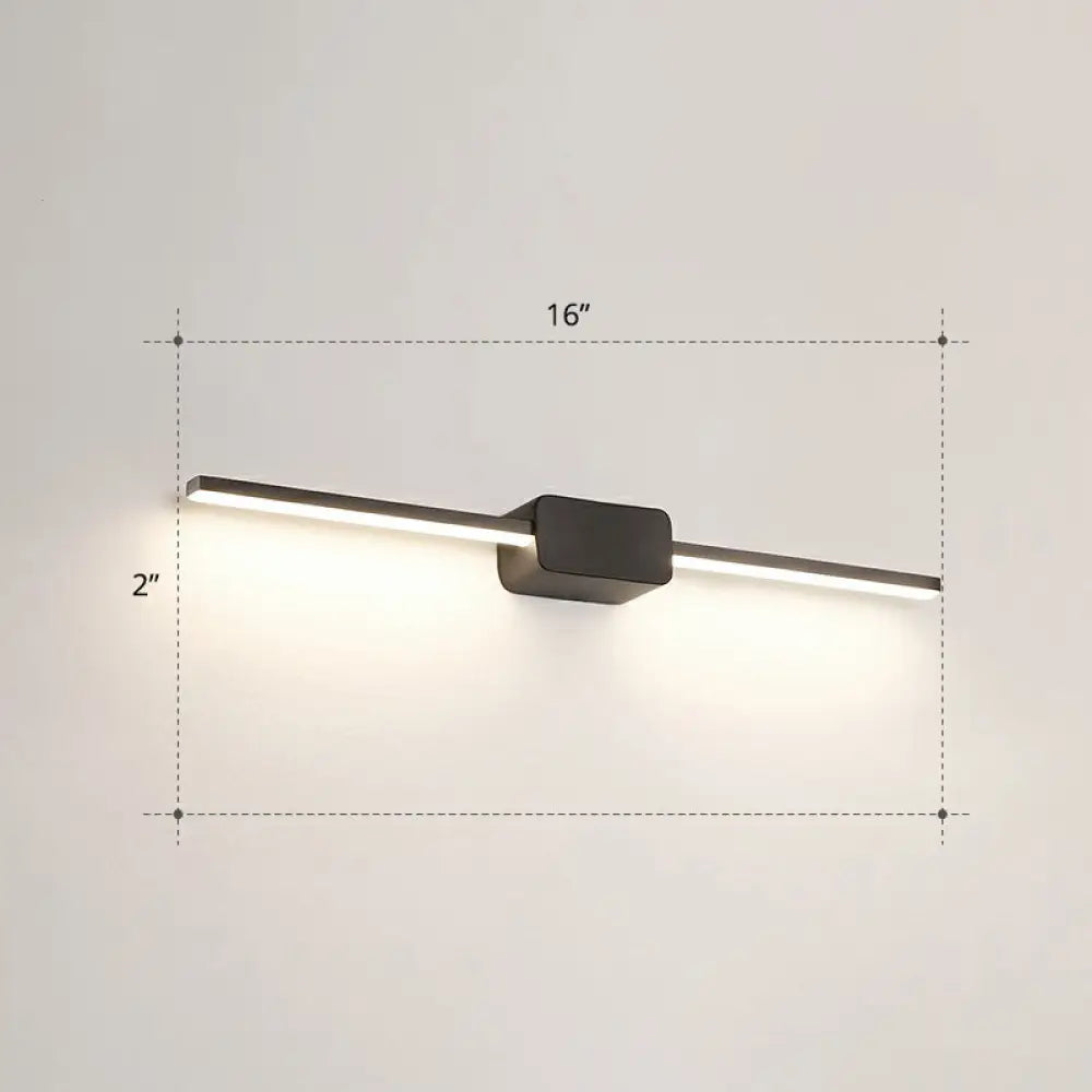 DecorBites™ Modern LED Wall-Mounted Vanity Lamp for Bathroom – Minimalistic Acrylic Pole Design