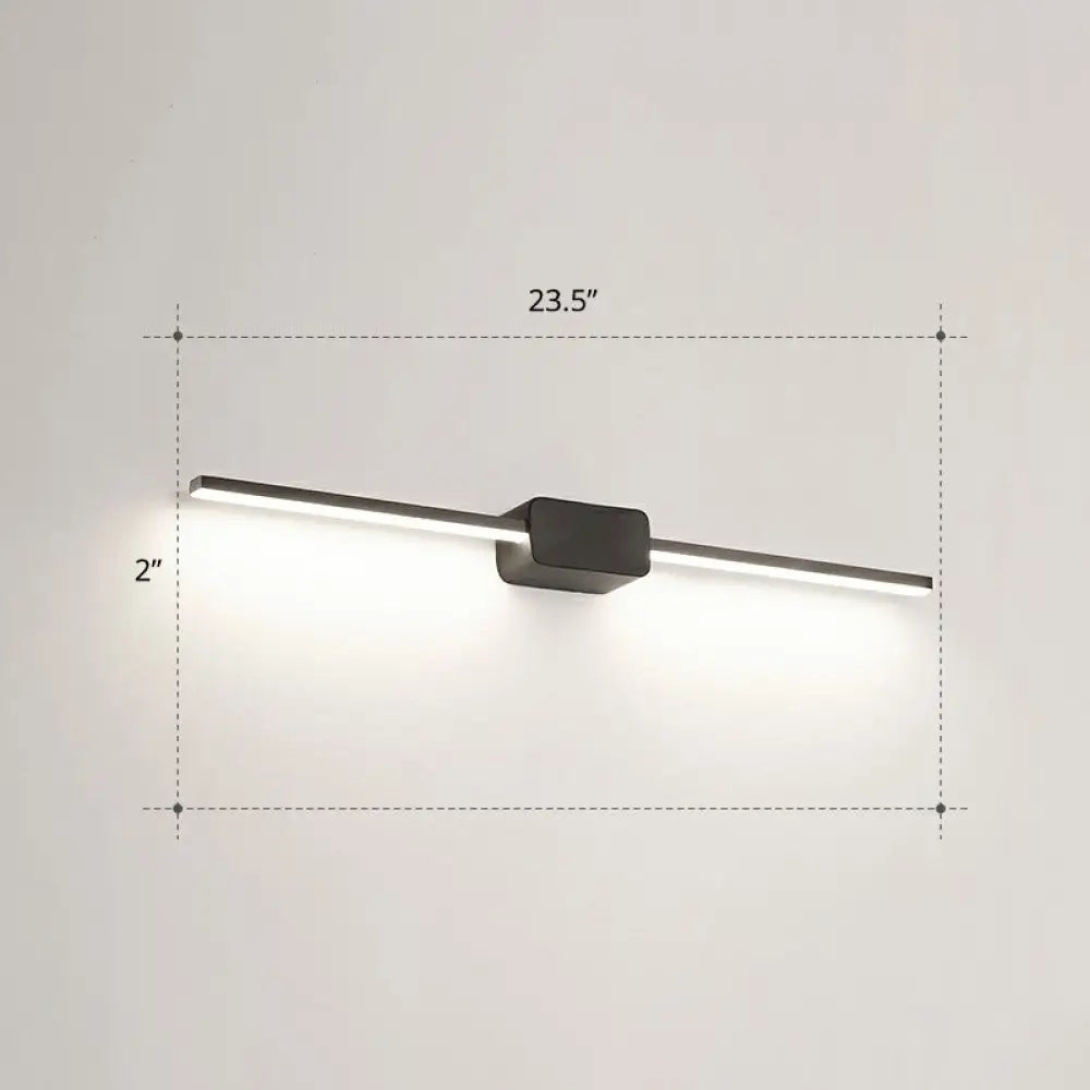 DecorBites™ Modern LED Wall-Mounted Vanity Lamp for Bathroom – Minimalistic Acrylic Pole Design