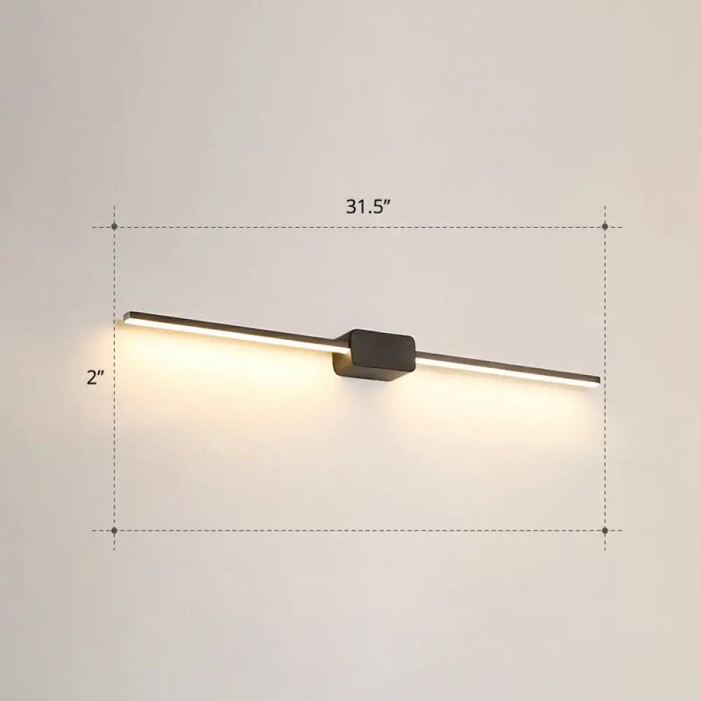 DecorBites™ Modern LED Wall-Mounted Vanity Lamp for Bathroom – Minimalistic Acrylic Pole Design