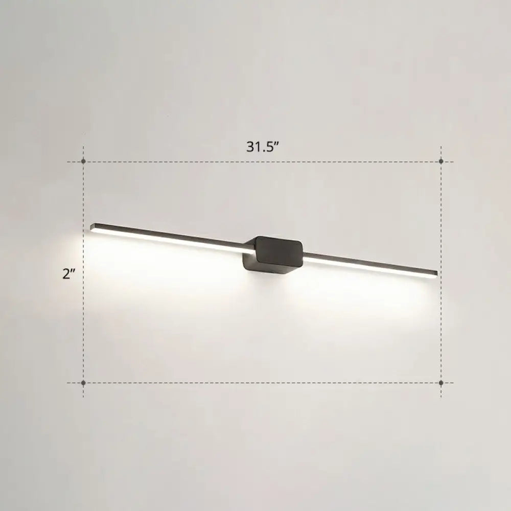 DecorBites™ Modern LED Wall-Mounted Vanity Lamp for Bathroom – Minimalistic Acrylic Pole Design