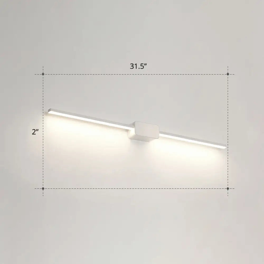DecorBites™ Modern LED Wall-Mounted Vanity Lamp for Bathroom – Minimalistic Acrylic Pole Design