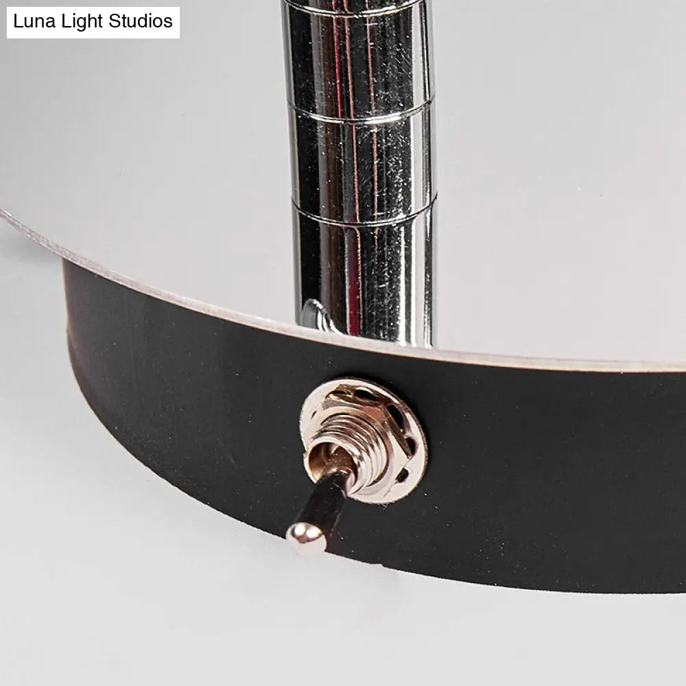 DecorBites™ Modern LED Wall Sconce Light in Chrome with Round/Rectangle Canopy