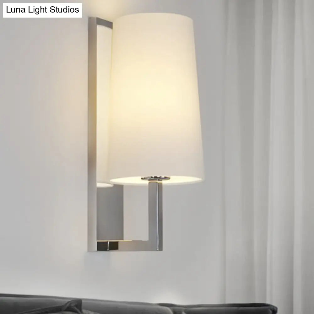 DecorBites™ Modern LED Wall Sconce Light in Chrome with Round/Rectangle Canopy